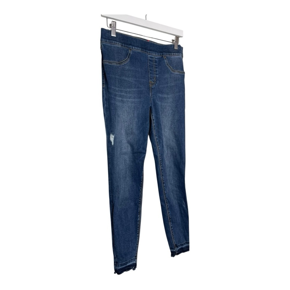 Spanx Women’s Medium Skinny Leg Blue Jean Jeggings Dark Wash Pull On Stretch - Picture 5 of 10